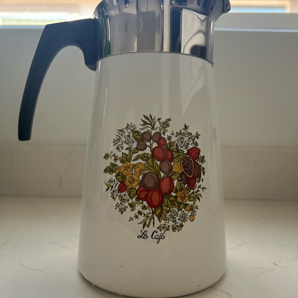 Corning ware spice of life vintage coffee percolator 10-cup
